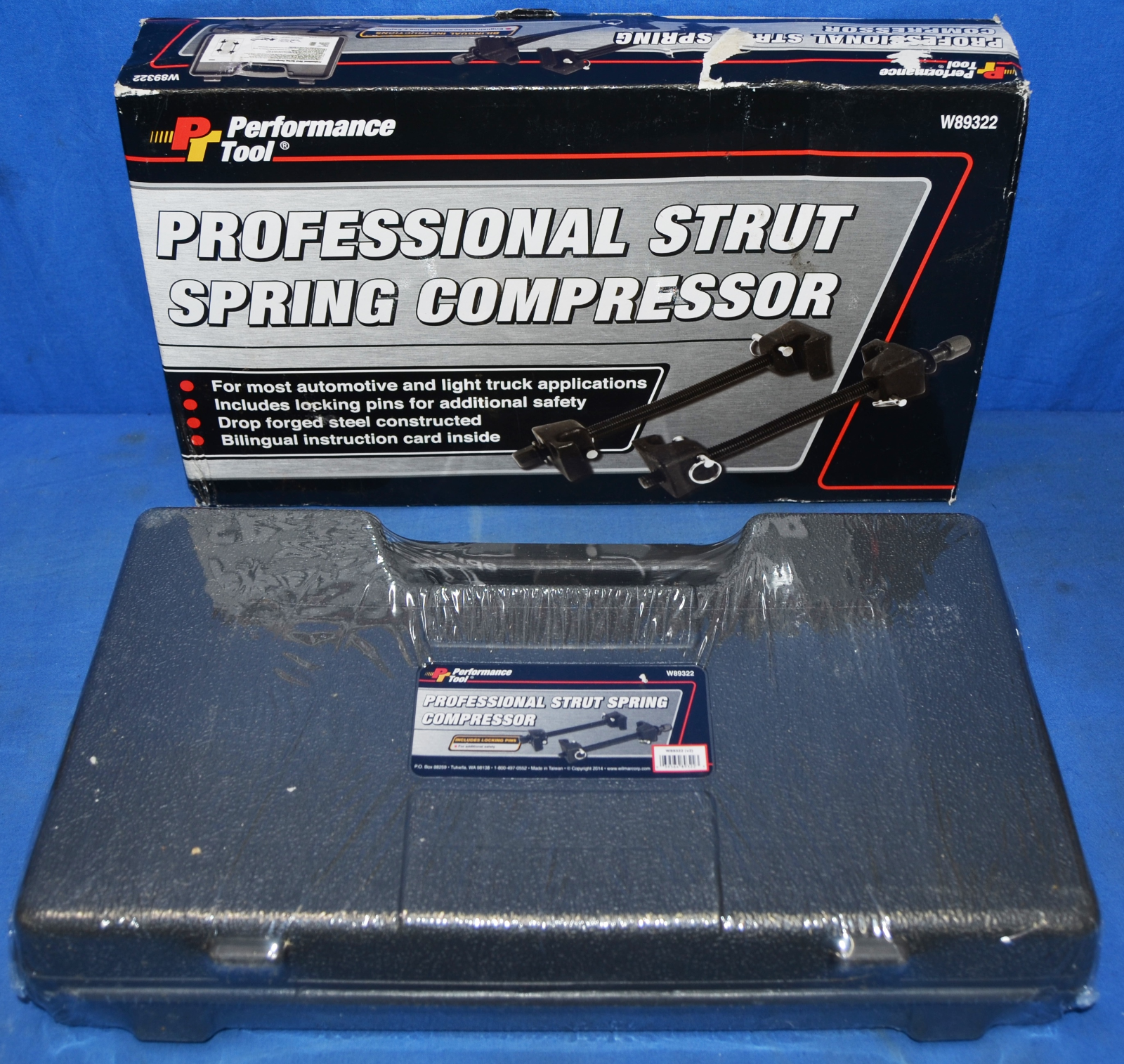 PERFORMANCE TOOL PROFESSIONAL STRUT SPRING COMPRESSOR TECH KIT W89322