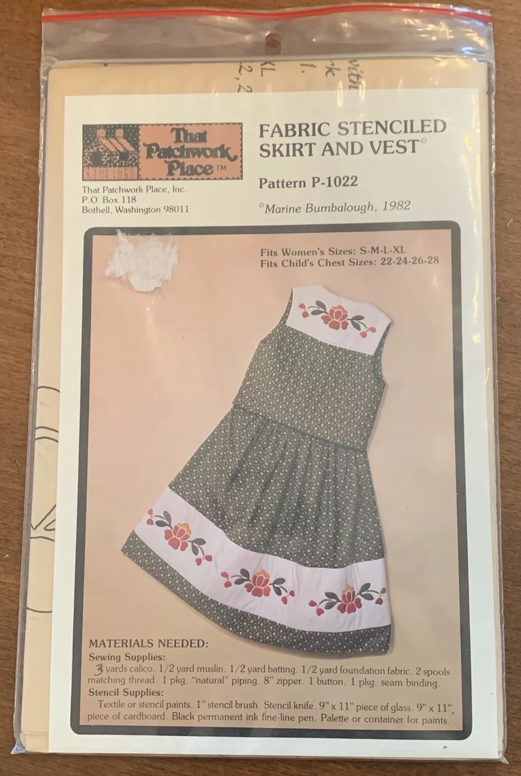 That Patchwork Place Fabric Stenciled Skirt And Vest