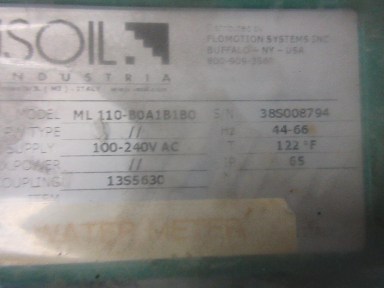 FLOMOTION SYSTEM ISOIL INDUSTRIA ML 110-B0A1B1B0 CONVERTER USED REPLACEMENT PART