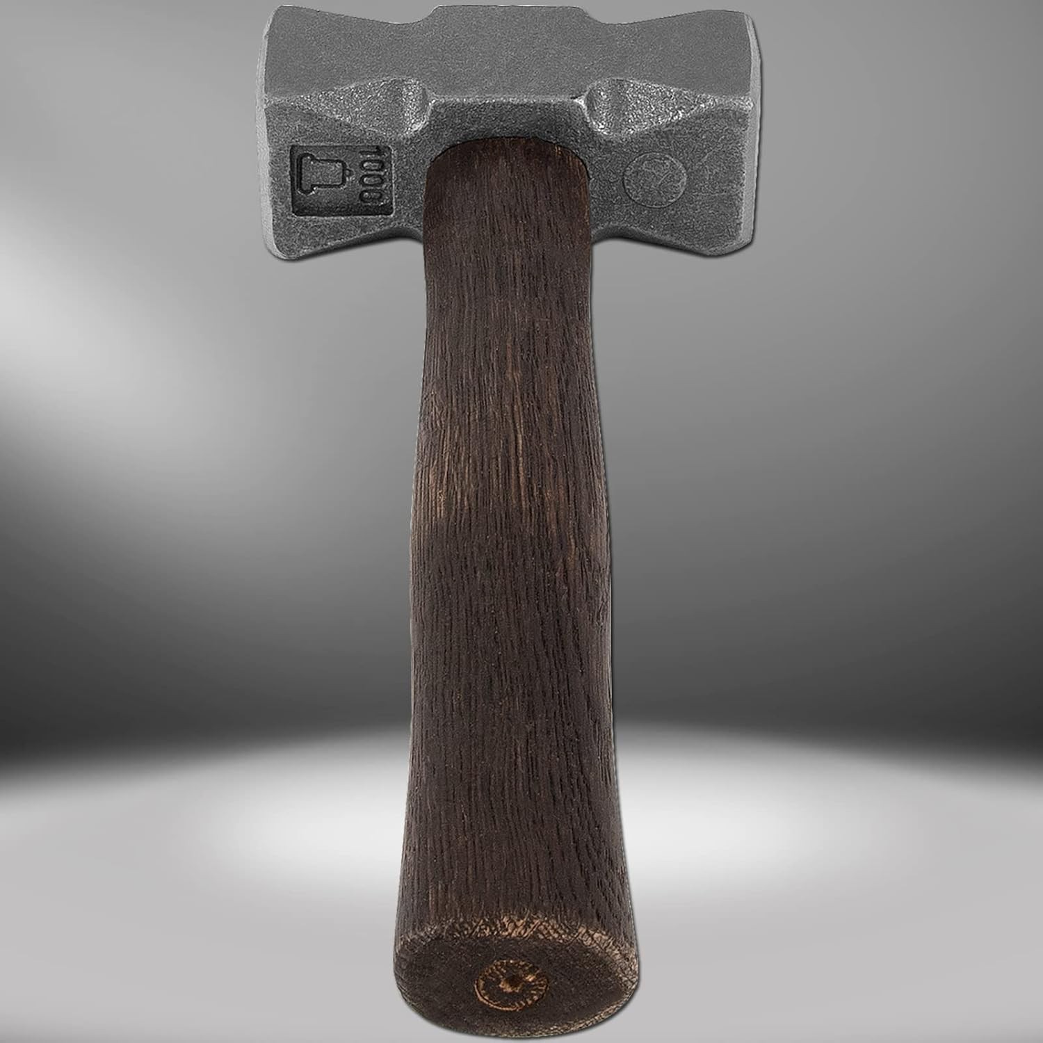 2.2LB Forging Square Hammer w/Double Faces for Farrier Bladesmithing Blacksmith