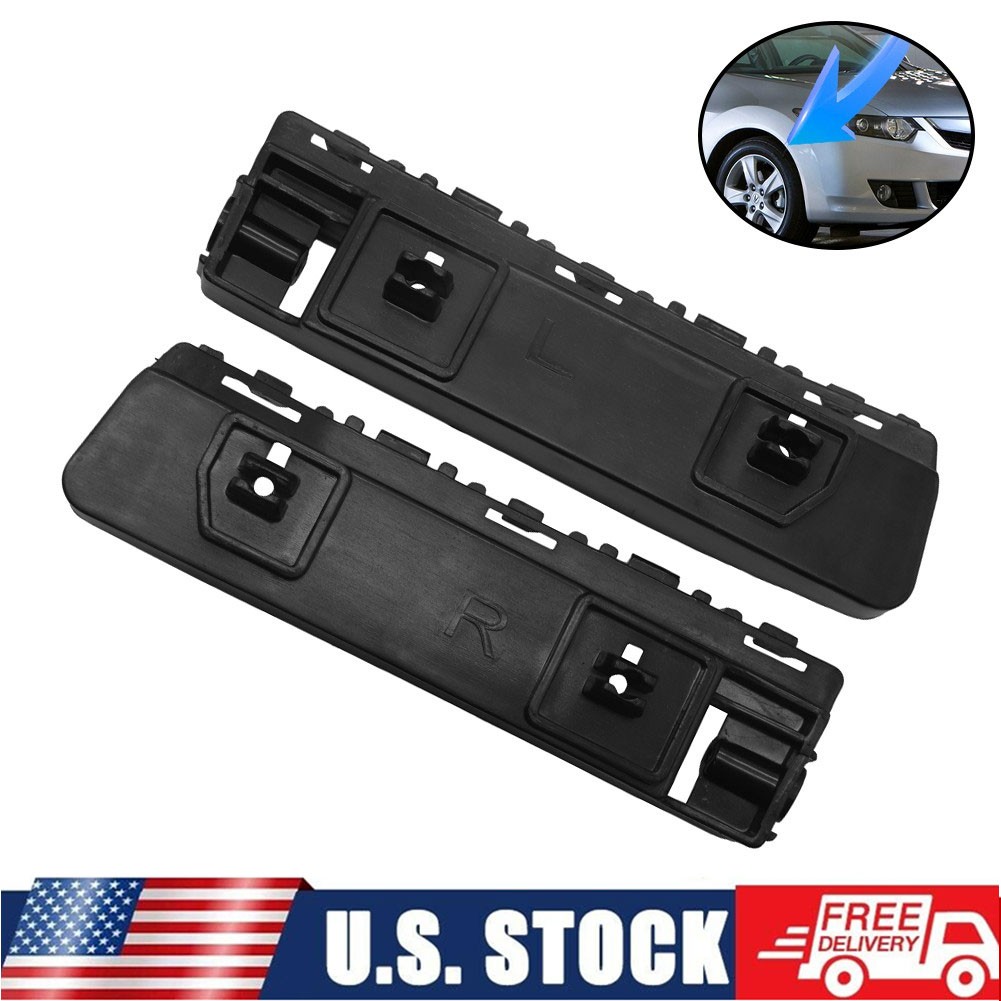 Pair Front Bumper Cover Support Brackets For 2009-2014 Honda ACURA TSX