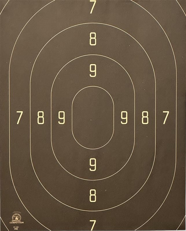 (14 PACK) Official NRA B-18C 50-Yard Action Pistol Target Center, 17.5x21.75, FS