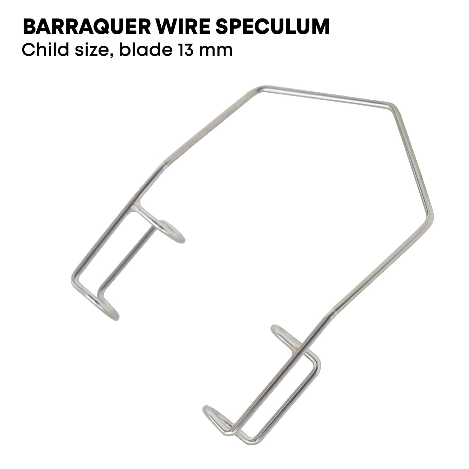 Barraquer Wire Speculum Child Size Blade 13mm German Steel Ophthalmic Instrument
