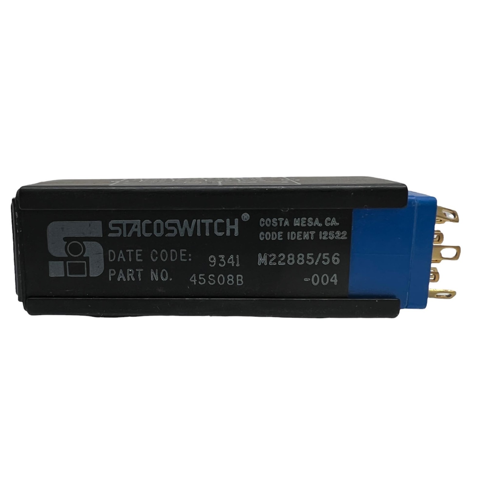M22885/56-004 721806-103 STACO PUSH BUTTON SWITCH AVIONICS 45S08B