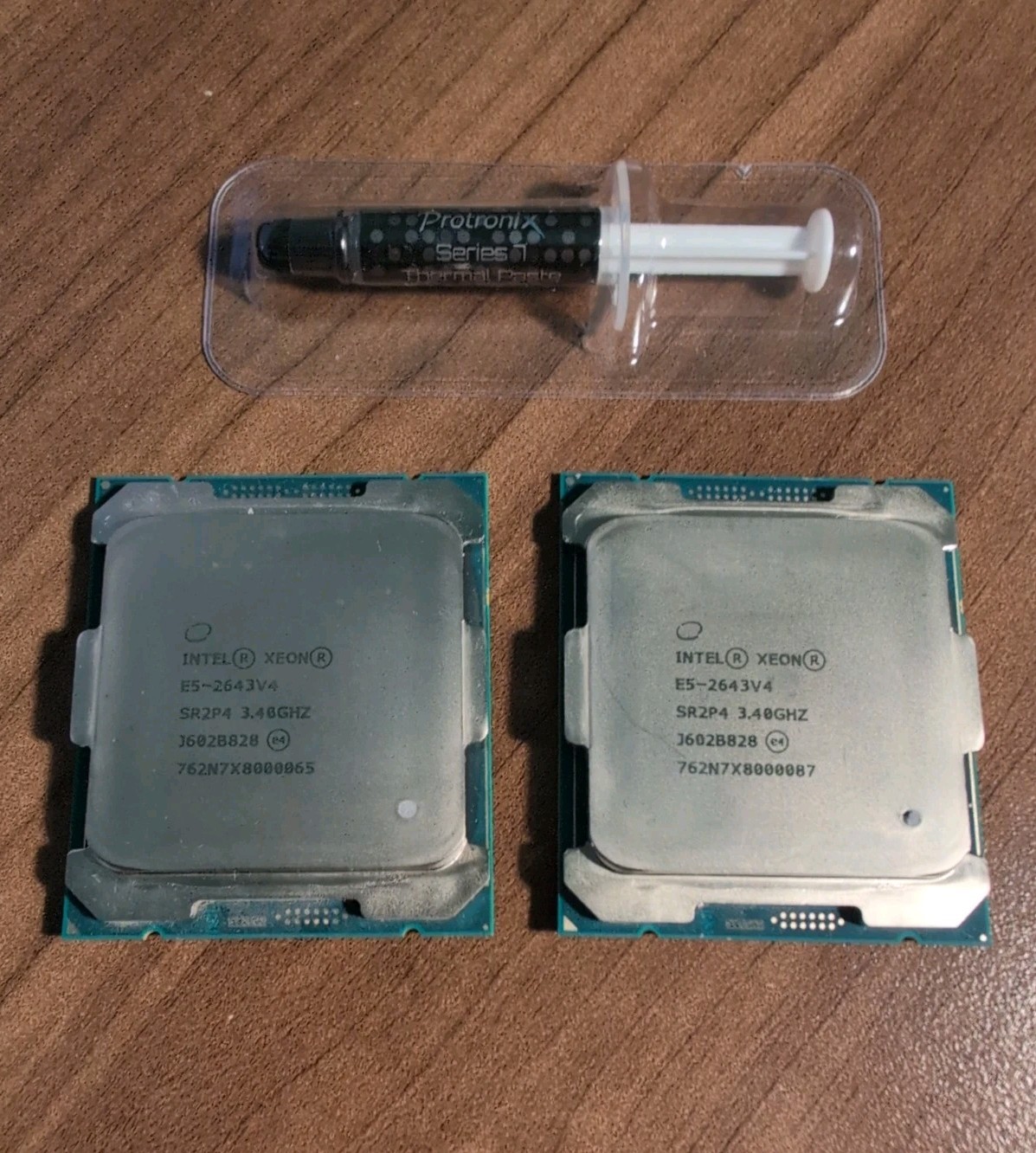Matched pair Intel Xeon E5-2643 v4 3.4 GHz 20MB 9.6 GT/s 6C SR2P4 LGA2011-3 CPU