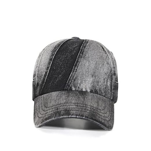 Trendy Unisex Graffiti Baseball Cap, Adjustable Cotton One Size Fk76 Black