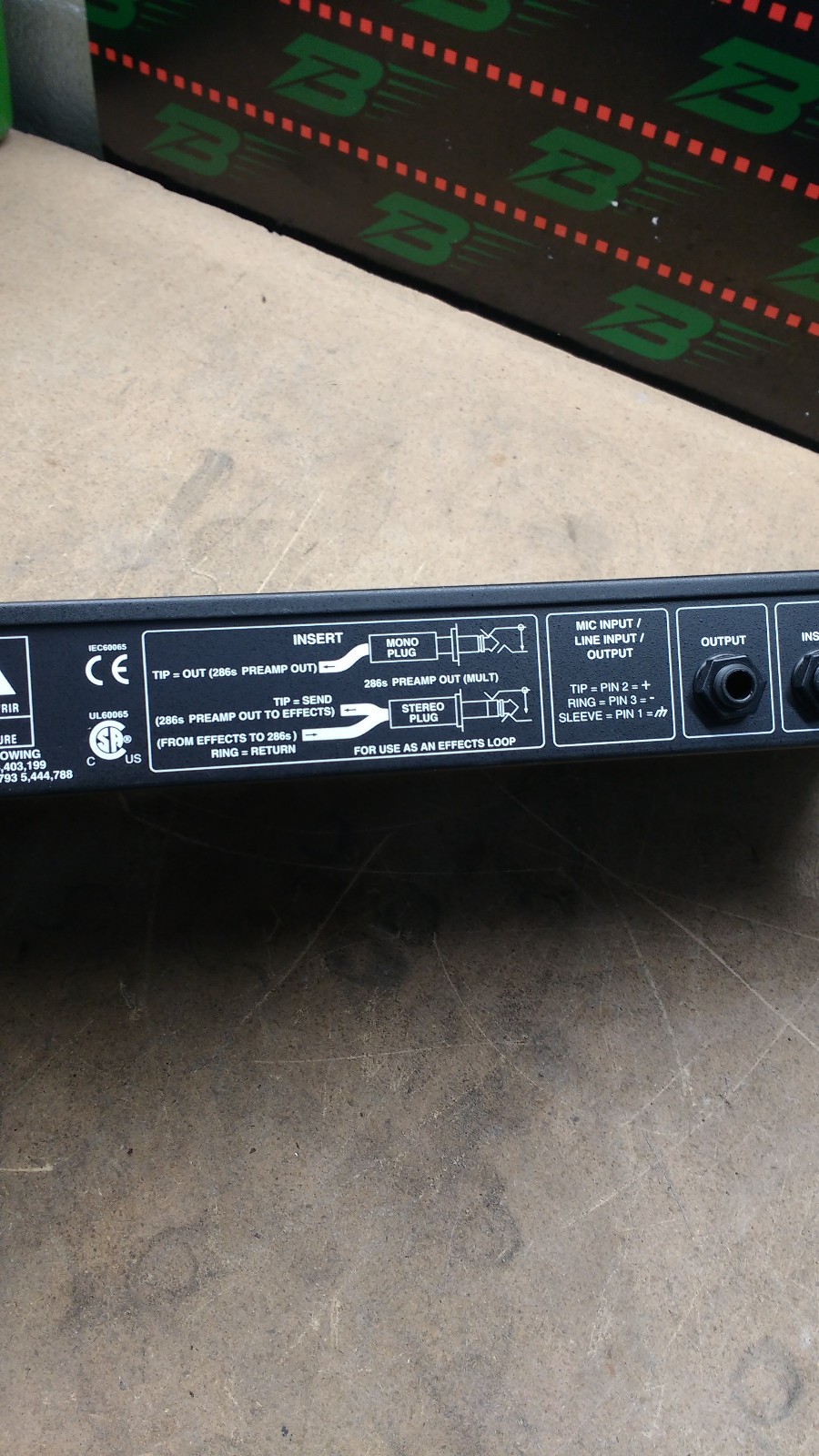 DBX 286s Microphone Preamp Processor DBX286SV w/ power cord - used