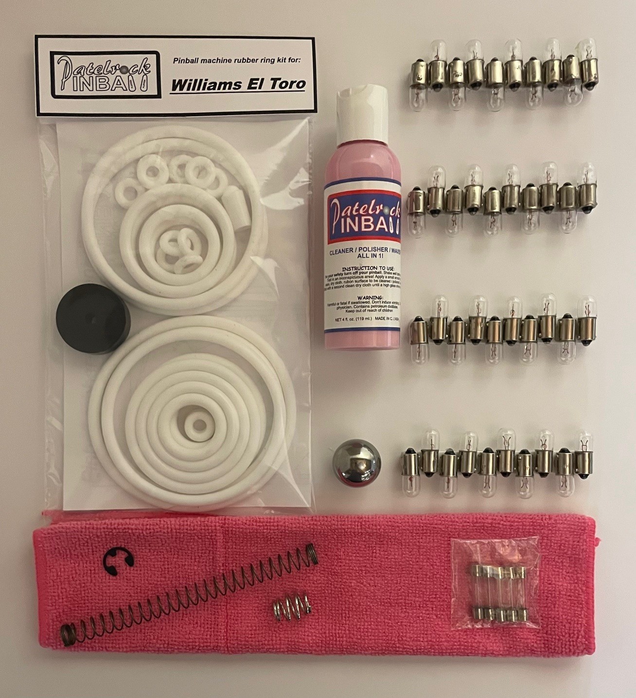 1963 Williams El Toro Pinball Machine Maintenance Tune Up Kit