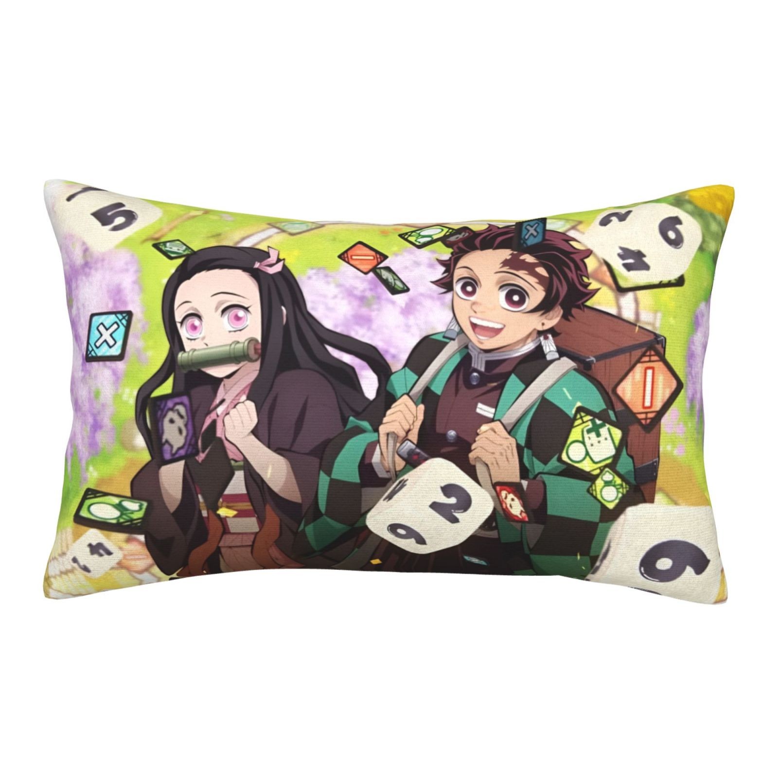 Demon Slayer-themed Warm Pillowcase Suitable for Beds/Sofas/Cars Custom Gift