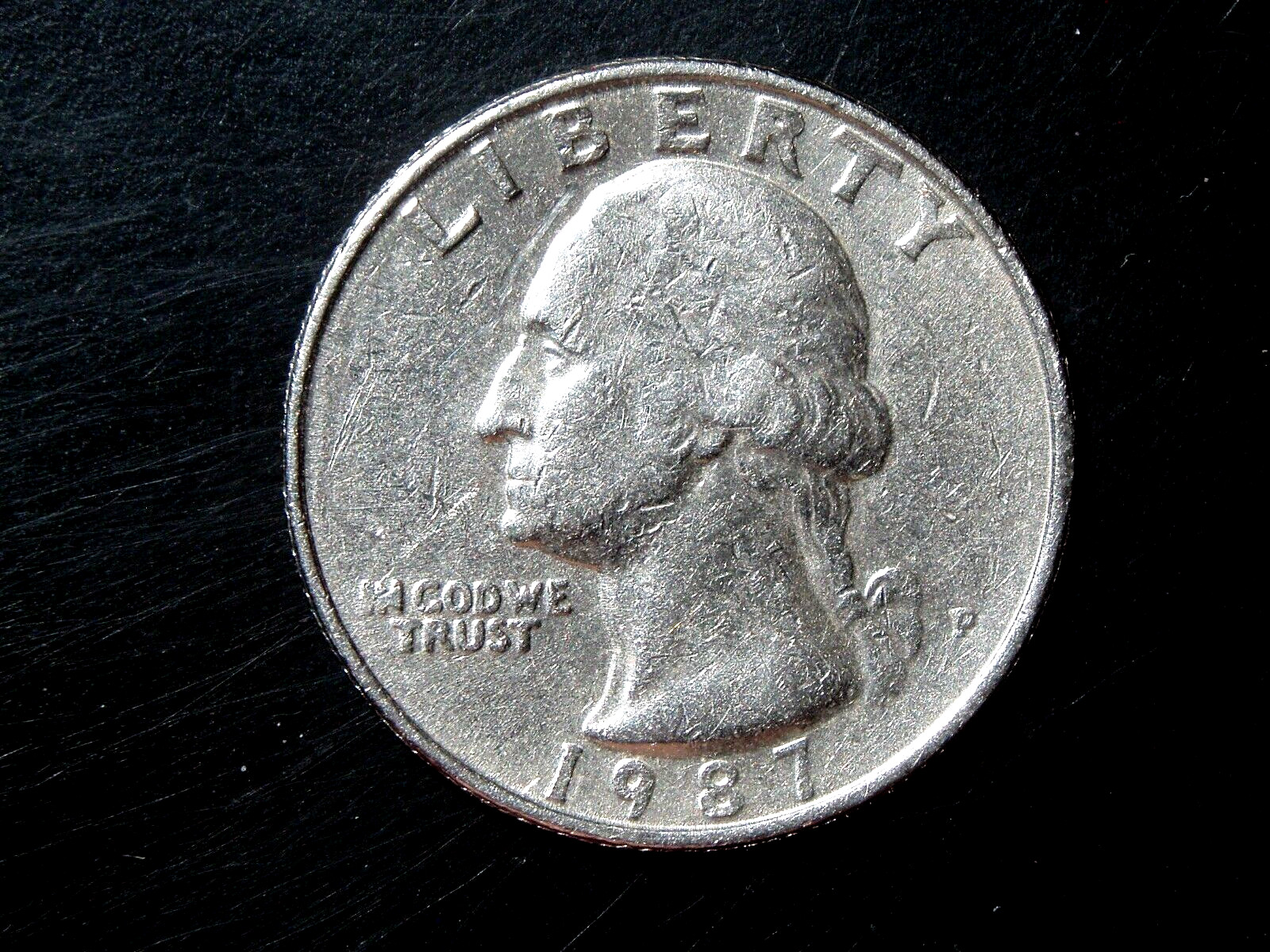 1987-P WASHINGTON QUARTER #3