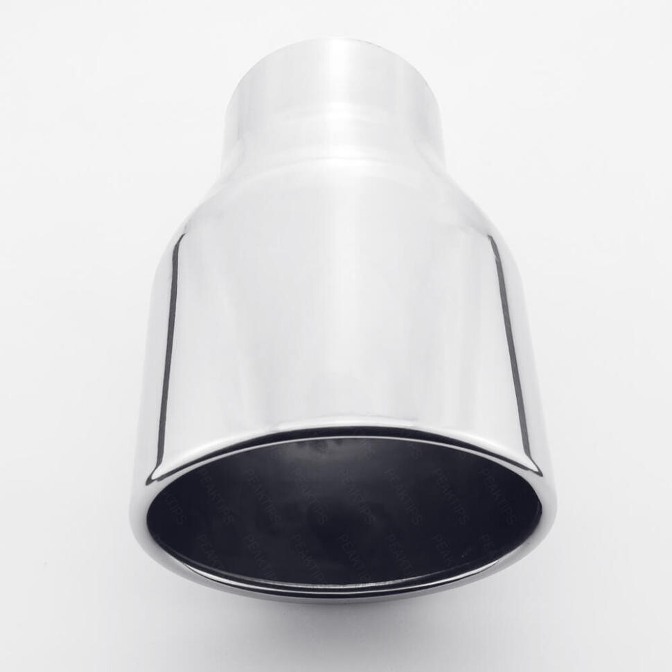 Polish Stainless Steel 3" Inlet Exhaust Tip 4.72"x3.7" Out T304 Slant Rolled