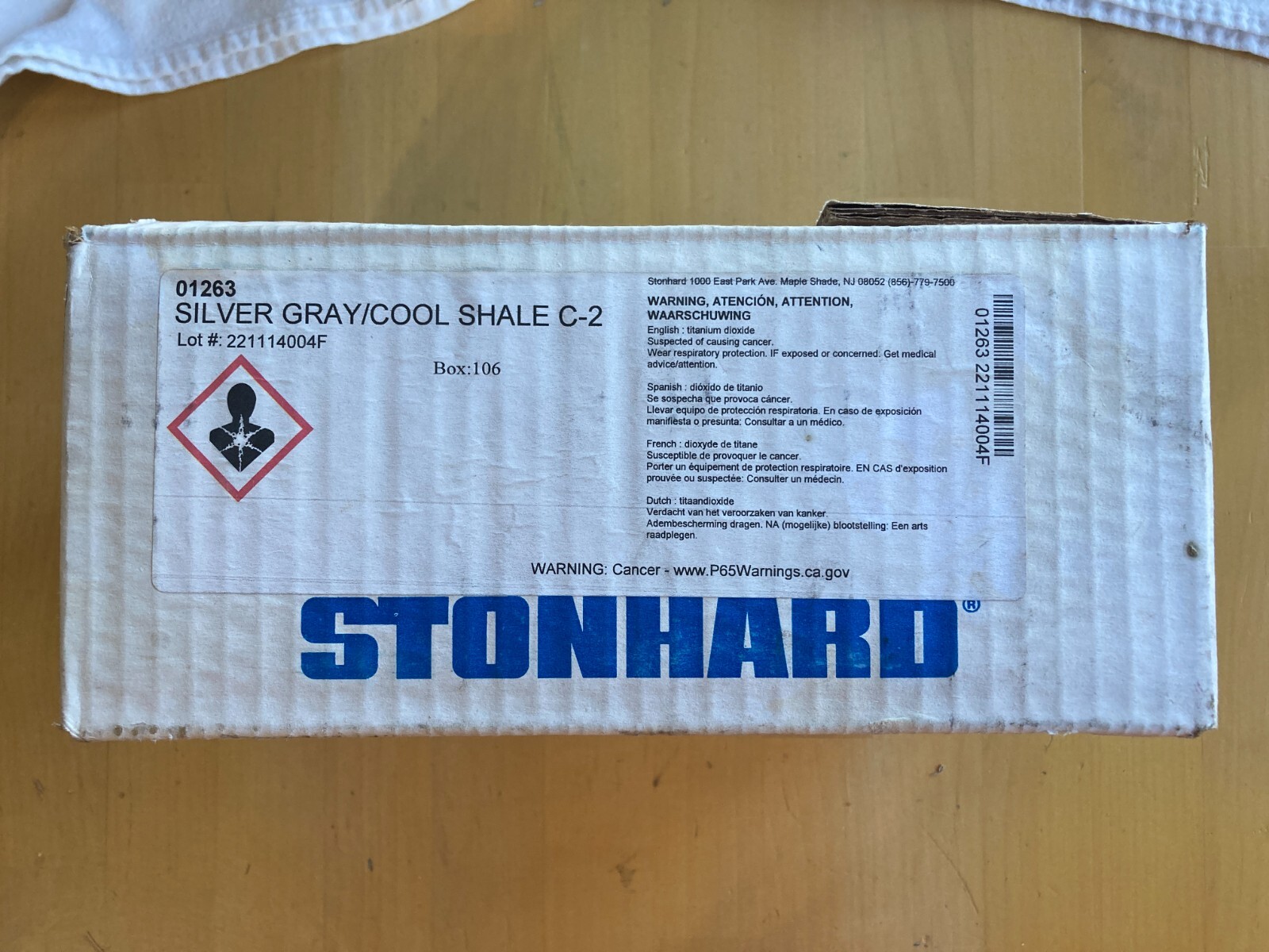 Stonhard Flooring Additive 01263 Silver Gray / Cool Shale C-2, 12/bx