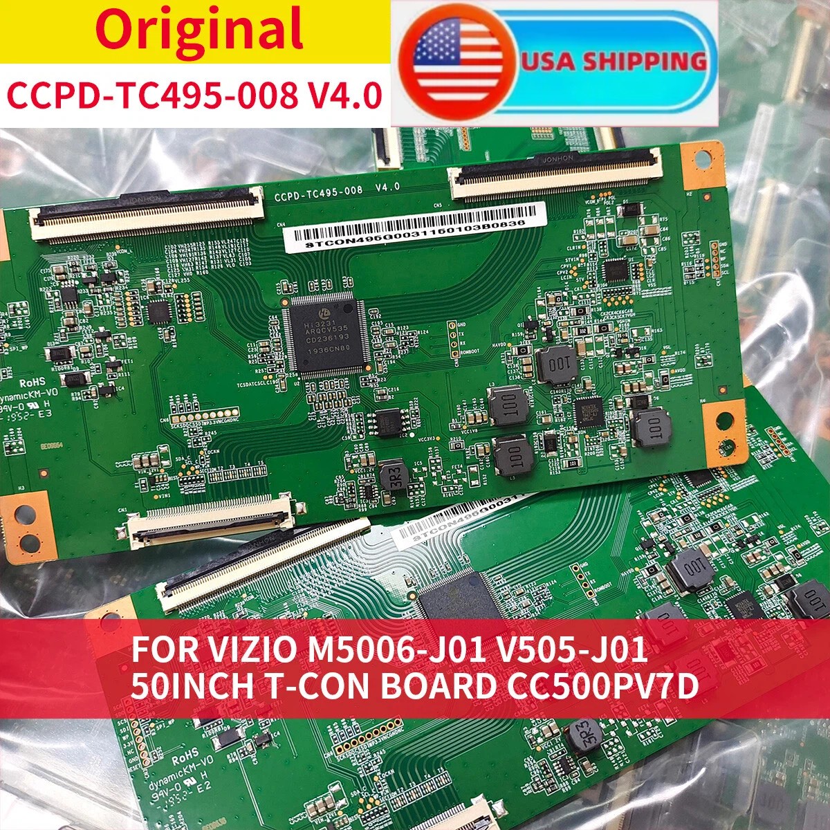 Original CCPDTC495008  V4.0 STCON495G T-con TCON Board For PANDA CCPD-TC495-008