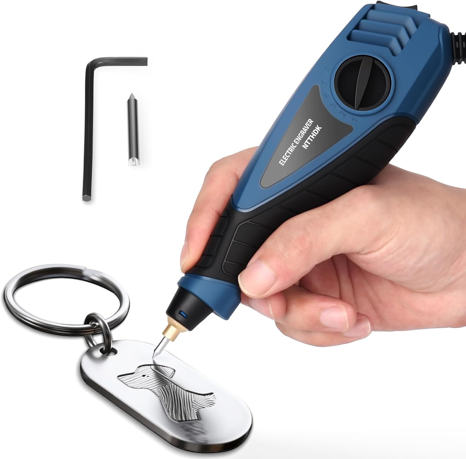Engraver Pen 25W 6 Speed Engraving Pen for Metal Wood Glass and Plastic Han
