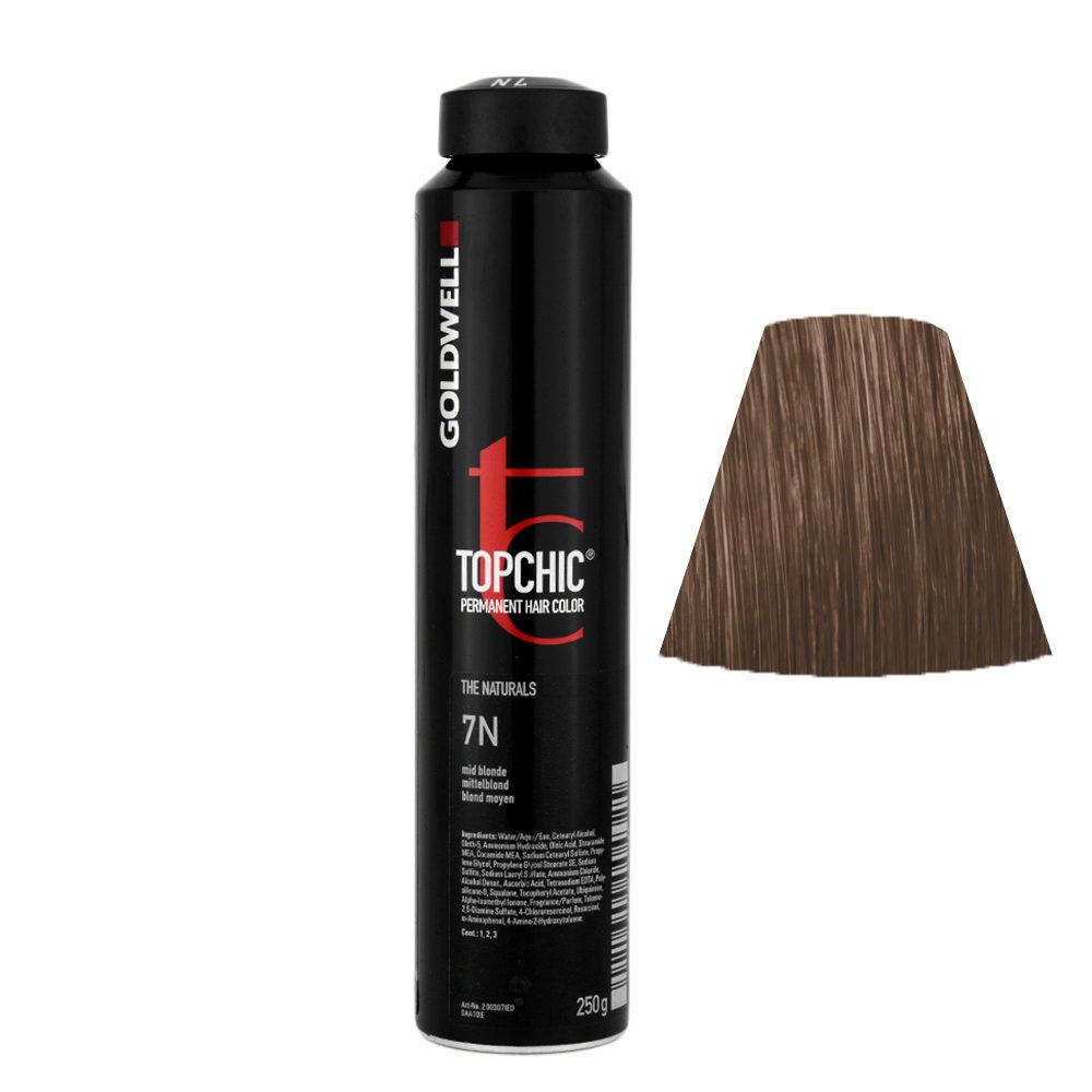 Goldwell Topchic Hair Color Coloration (Can) 7N Mid Blonde 8.6 oz