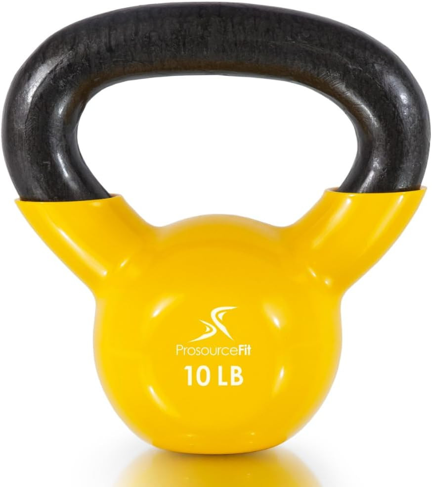 Vinyl Coated Cast Iron Kettlebells for Full Body Fitness Workouts