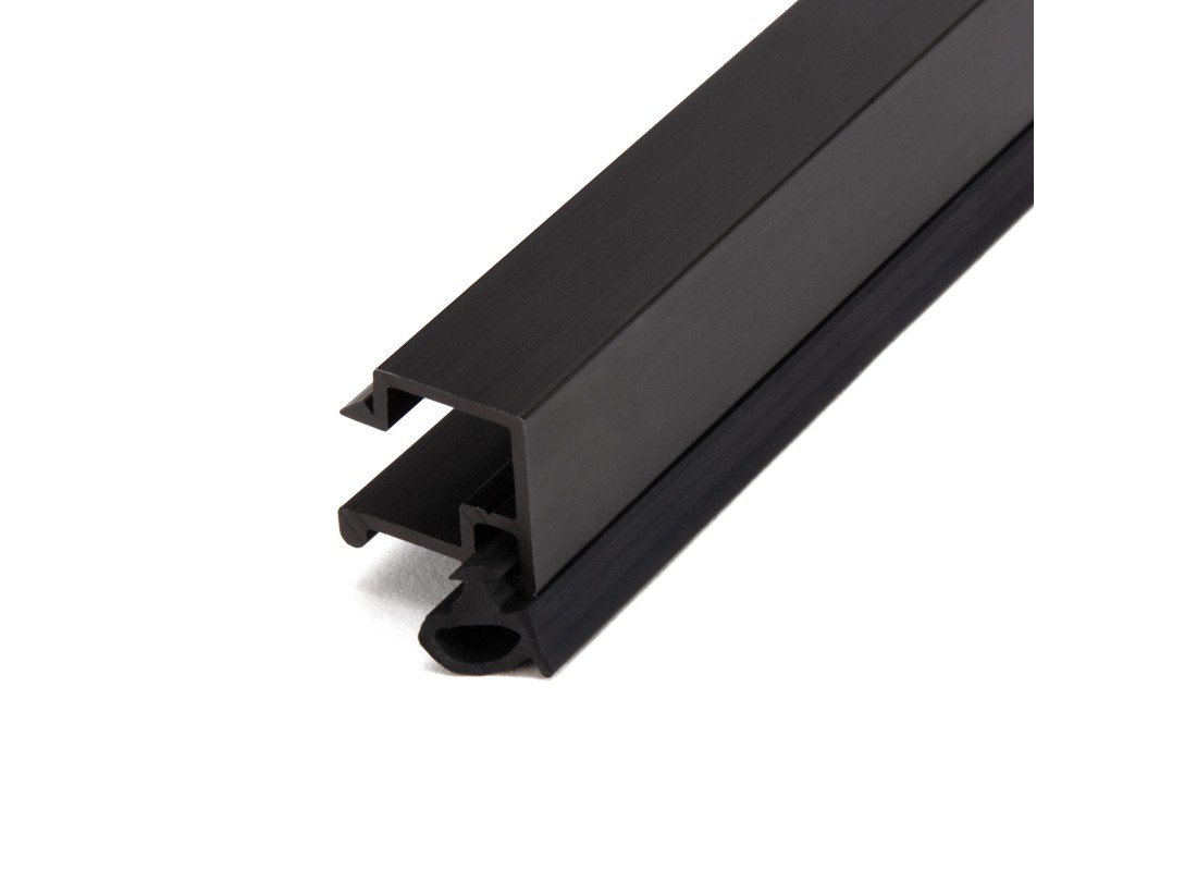 FHC Aluminum 1/4" Glass Stop Kit for 36" x 84" Aluminum Stile Door Dark Bronze