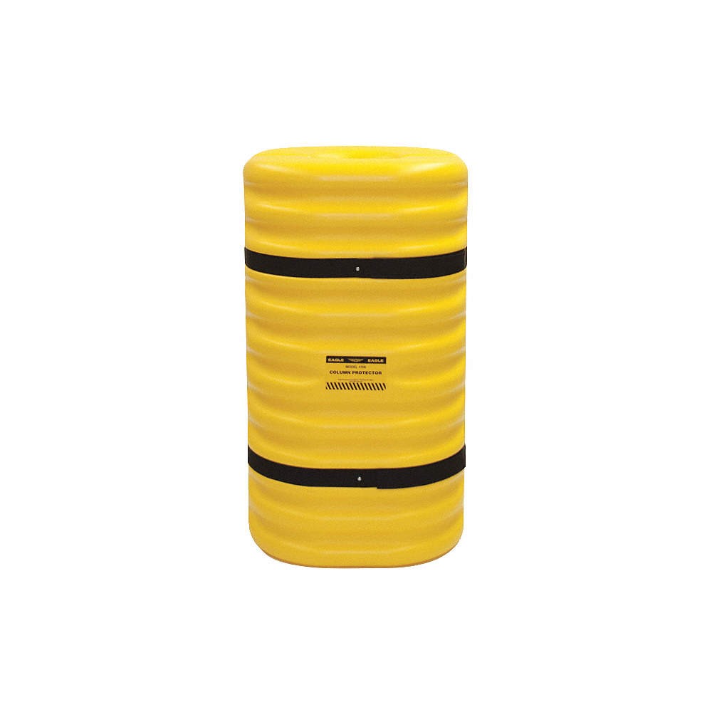 GRAINGER APPROVED 1708 Column Protector,For 8 In Column,Yellow 5PW12