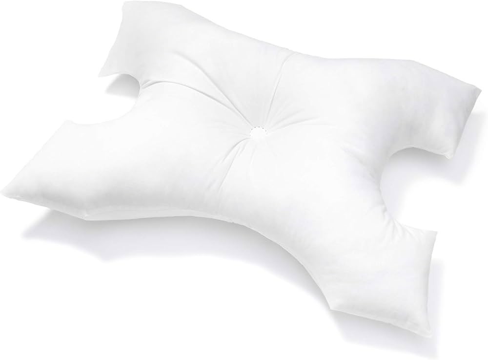 CPAP Pillow Standard 20x26 Contoured Cutouts for Mask Side/Back Sleepers w/ Cove
