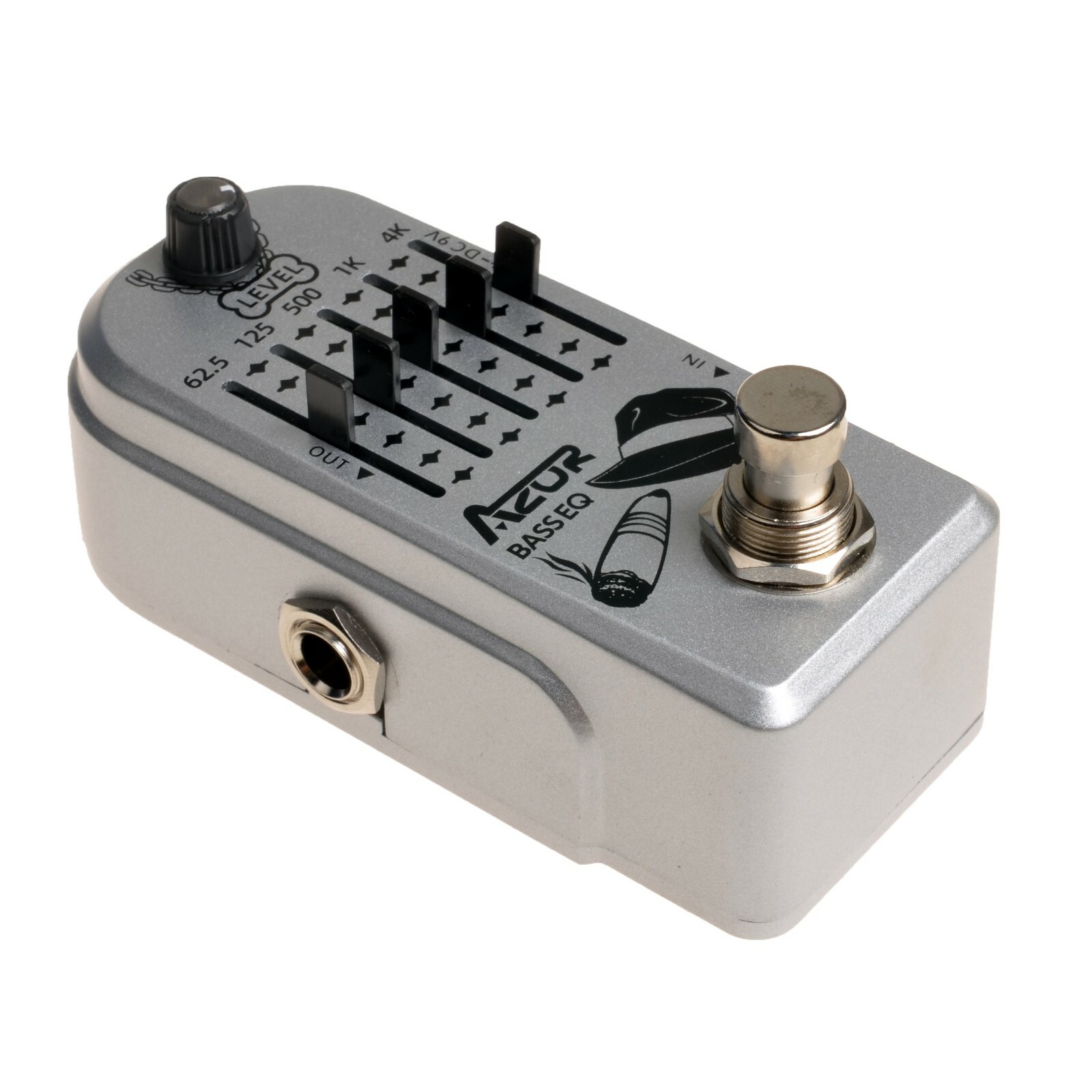 AZOR Mini Pedal AP-323 Bass EQ Guitar Effect Pedal 5 Band Guitar Accessories 9V