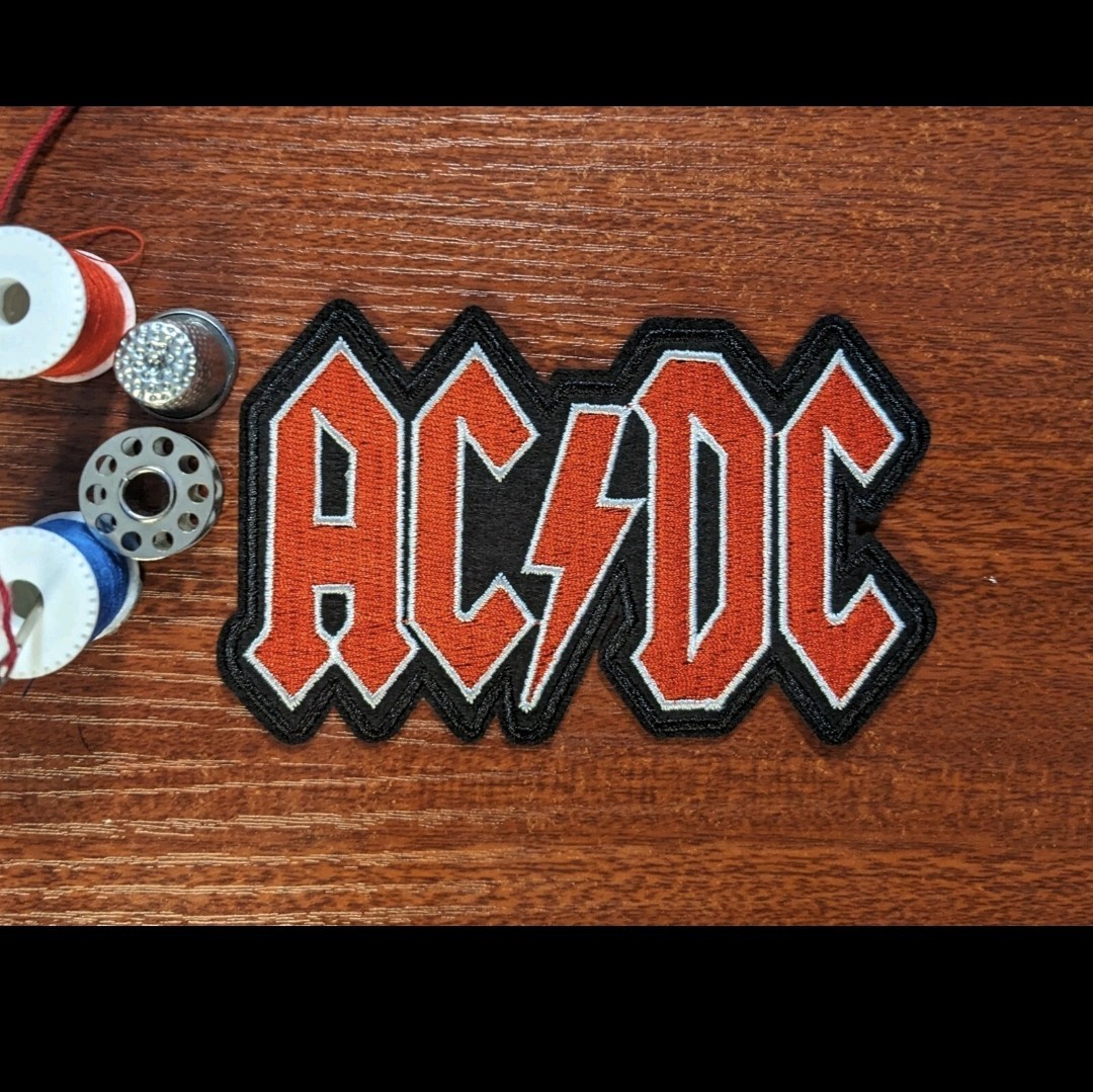 ACDC Band Patch 3x4.75" Rock Heavy Metal Embroidered Iron On Medium Sized Patch