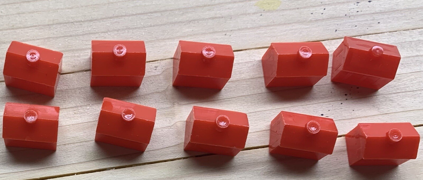 Monopoly Hotel Pieces. Vintage. 10 total