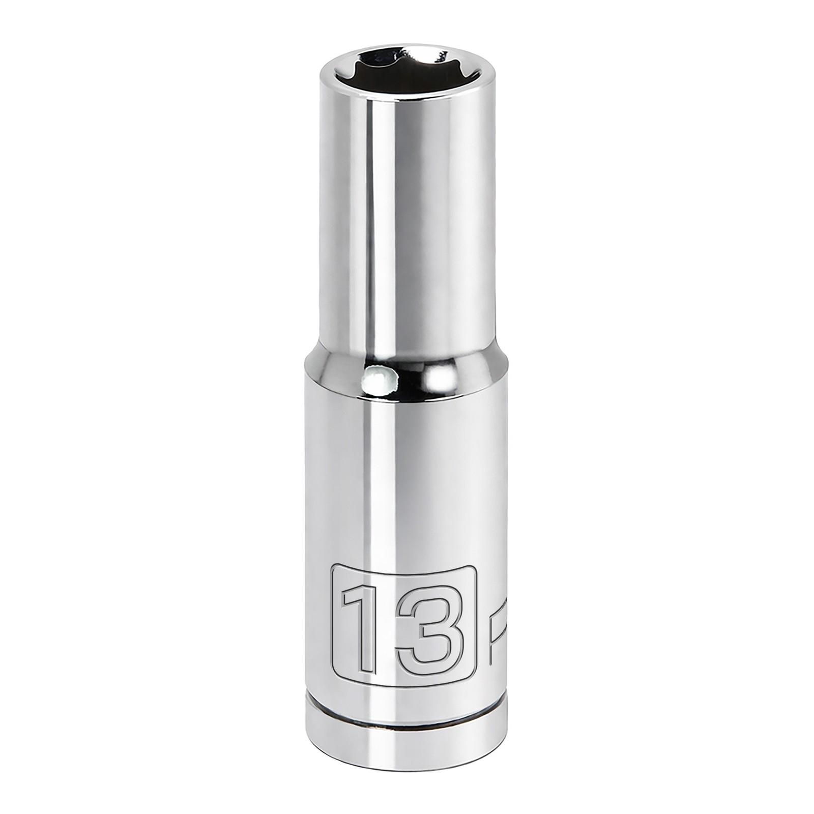 Powerbuilt 1/2 Inch Drive x 13 MM 6 Point Deep Socket - 642220