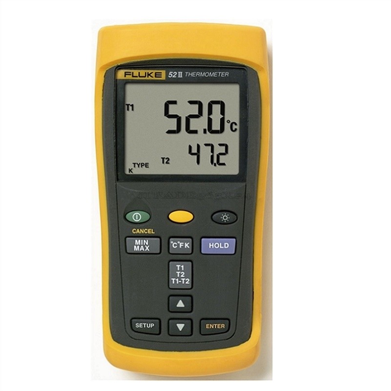 Fluke 52 Ii 80PK-1 Thermocouples F52-2 With Two Dual Input New Digital iu