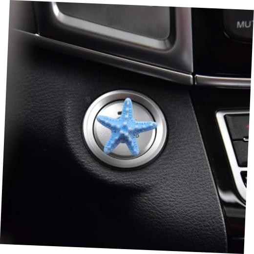 Starfish Car Push Start Button Cover,Cute Beach Car Engine Ignition Protector