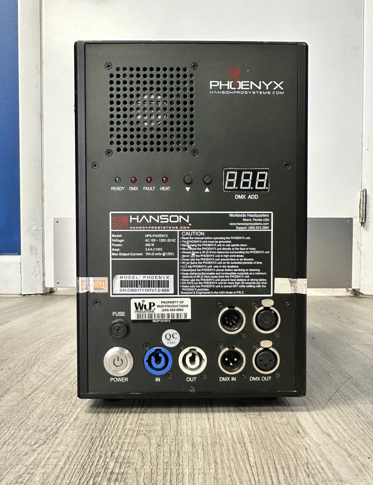 Hanson Pro Systems Phoenyx Cold Spark Stage Effect Machine