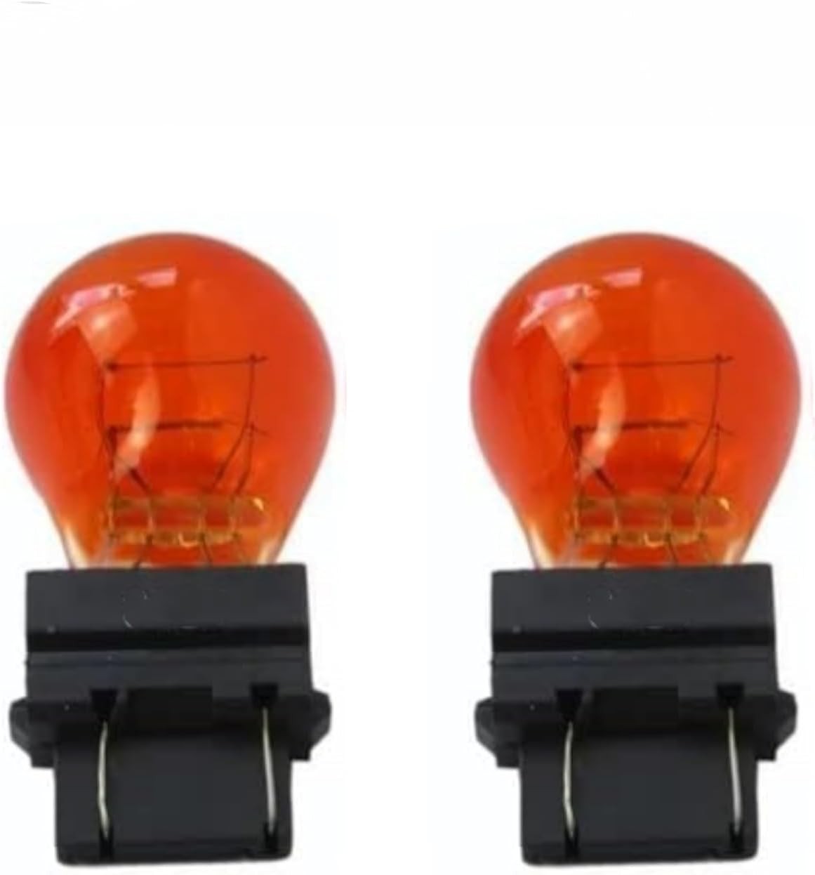 2 Pack 3457NA Bulb 3457NA Bulbs Parking/Turn Signal Light Amber Yellow Orange Li