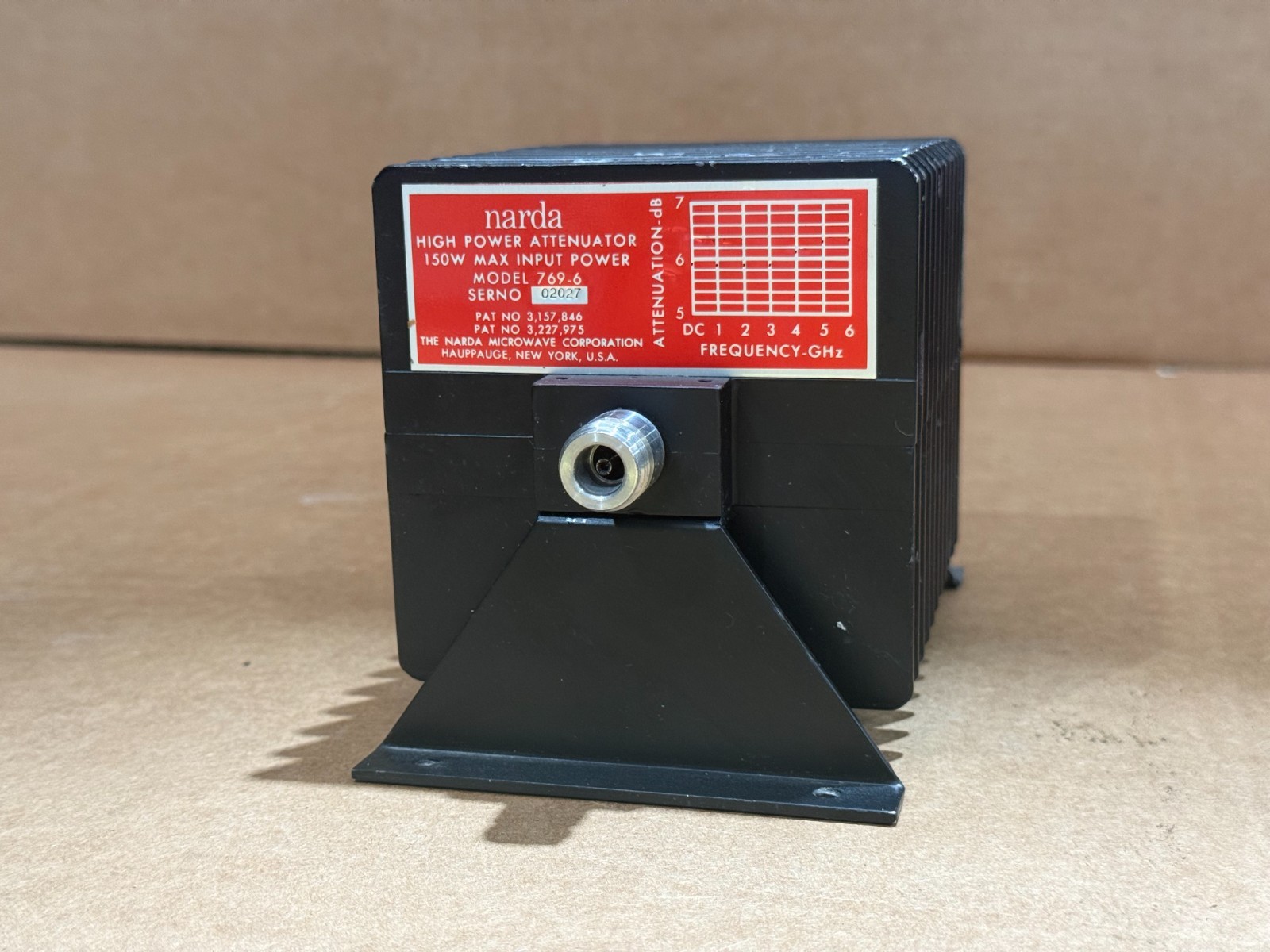 Narda 769-6 150 WATT 6dB High Power Attenuator