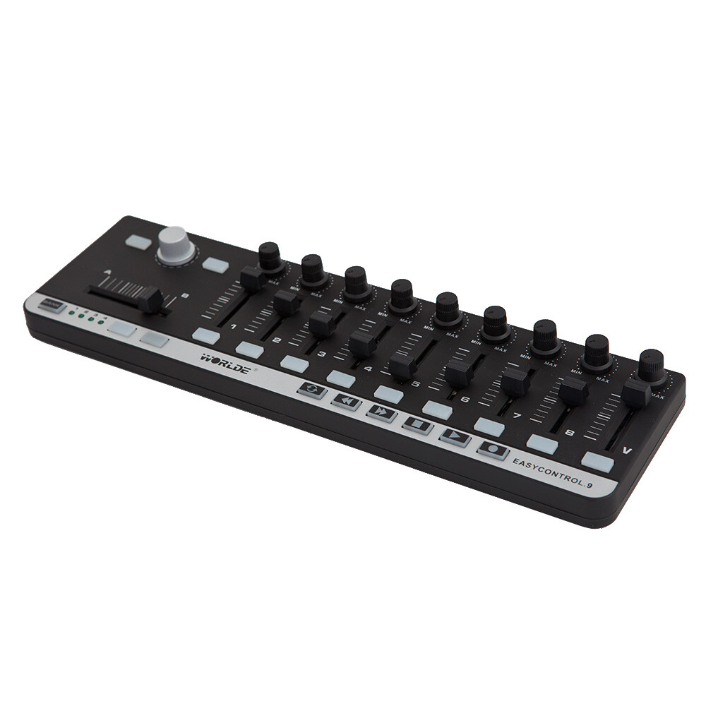 WorldE EasyControl.9 Portable Mini USB 9 Slim-Line Control MIDI Controller Syste