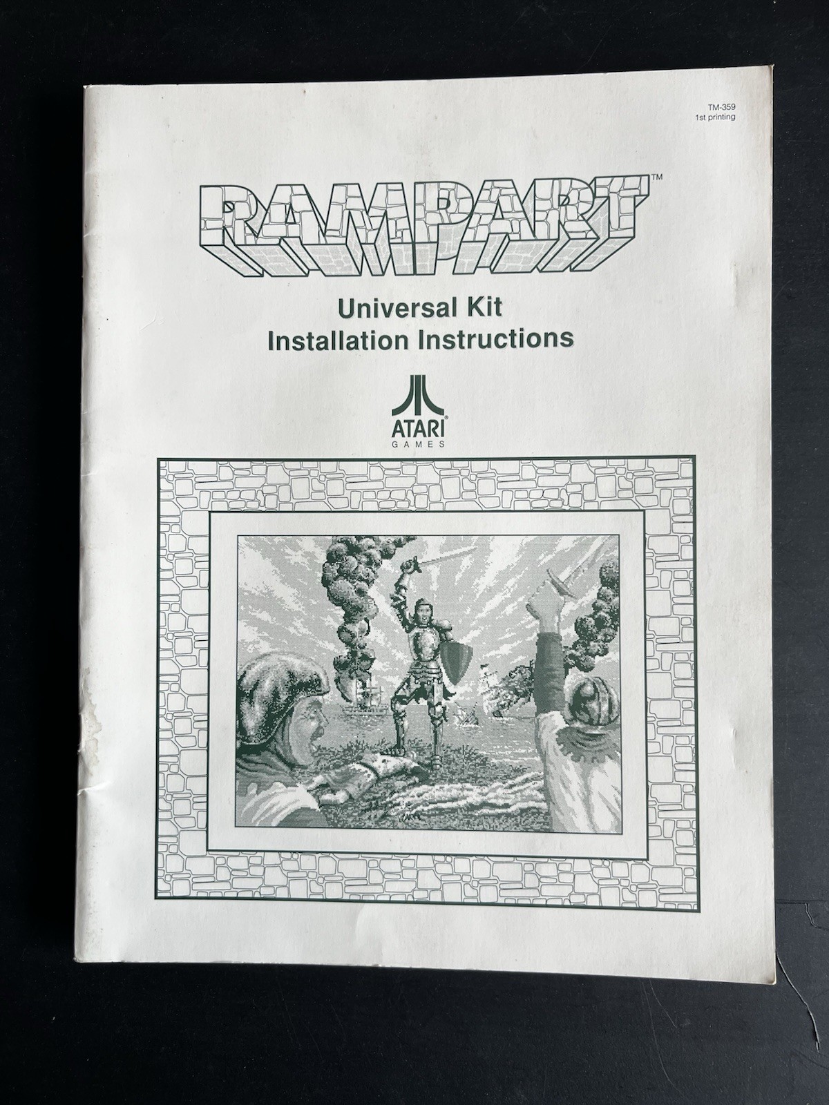 Original Atari Rampart Universal Kit Installation Instructions Manual 1991