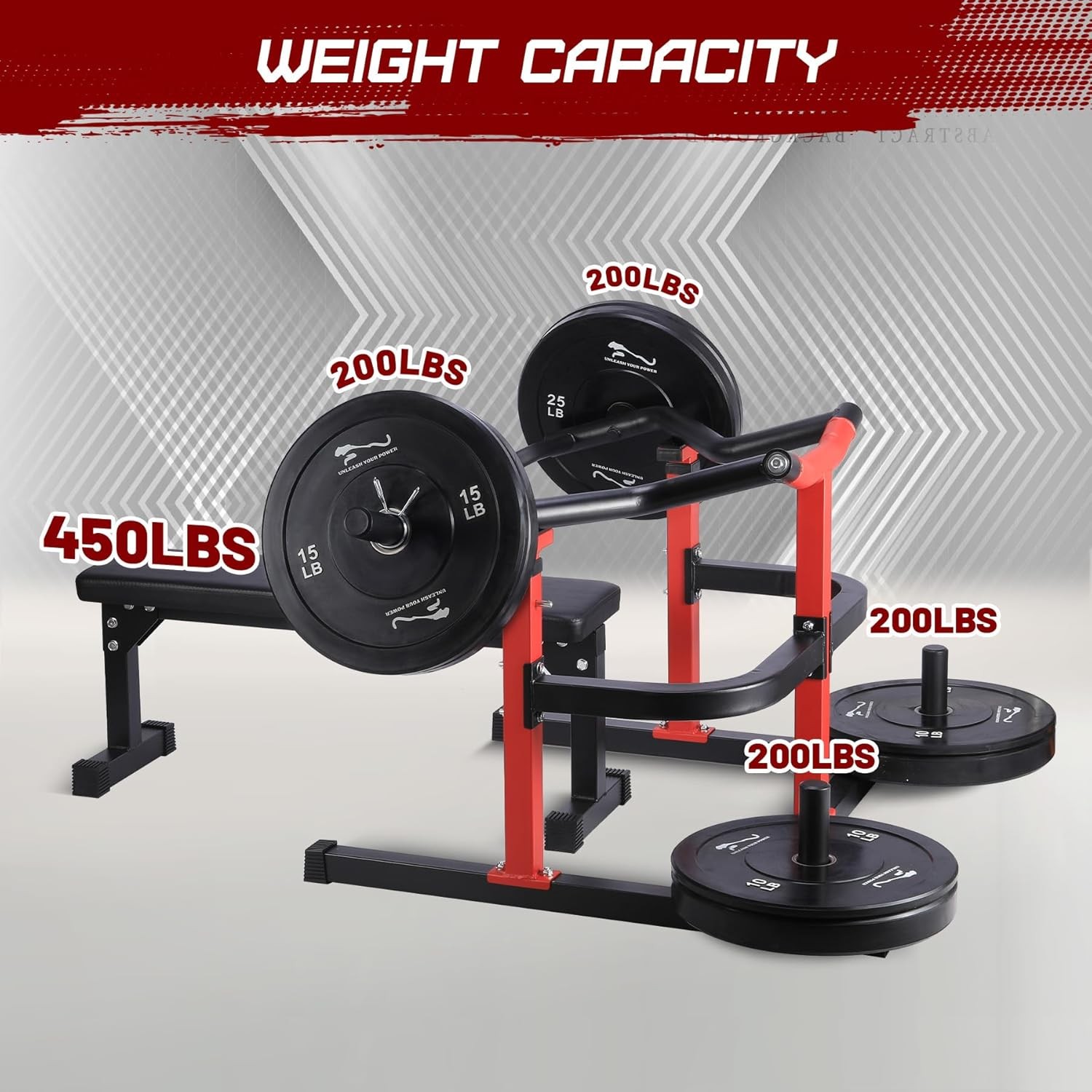 Chest Press Machine with Adjustable Flat Bench & Smooth Bearings,Workout Machine