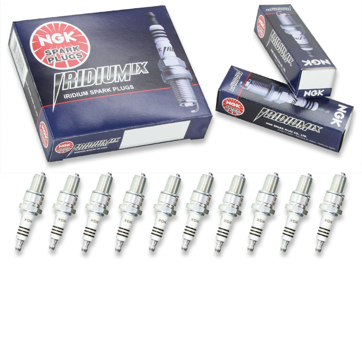 10 pc NGK 3981 BR9EIX Iridium IX Spark Plugs for XS4062DP XS4062 WR3CS WR3CP gl