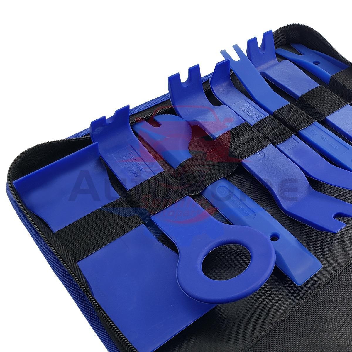 19pcs Car Trim Removal Tool Set Hand Tools Pry Bar Panel Door Interior Clip Kit