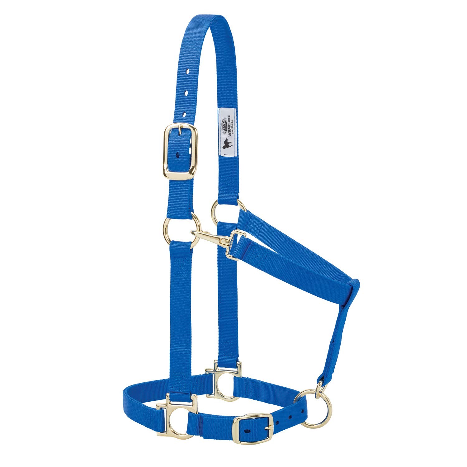 Weaver Leather Nylon Horse Halter, Padded and Adjustable, Chin and Throat Sna...