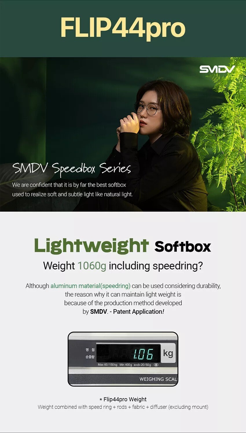 SMDV SPEED-BOX FLIP44PRO Quick Soft Diffuser f/ Bowens Elinchrom Profoto Strobe