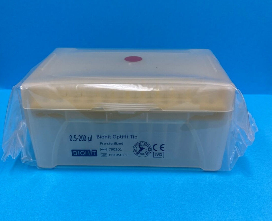 Sartorius Biohit Pipette Tips Optifit 200 ul 7 Racks with 96 Tips Each