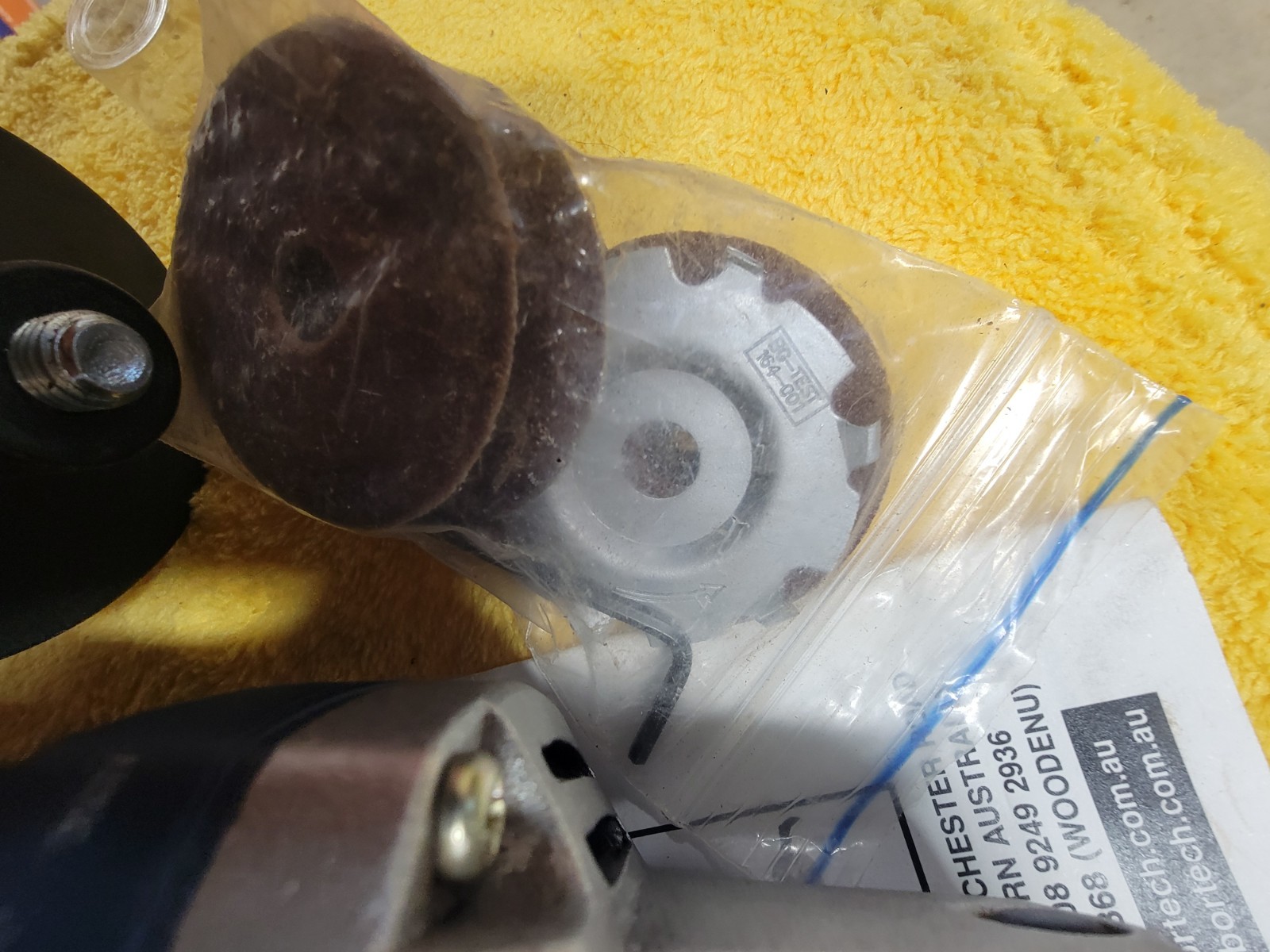 Arbor Tech Mini Grinder. Cutting, Carving, Sanding + Bits and Sander Attachments