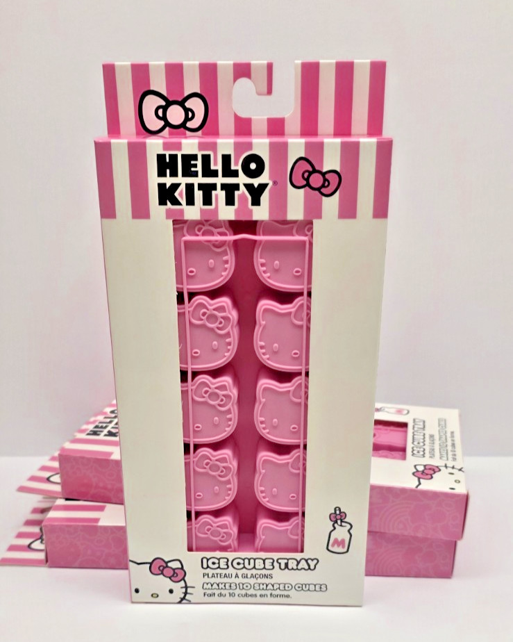 Hello Kitty Pink Flexible Silicone Mold Ice Cube Tray (10 Count) FREE SHIPPING