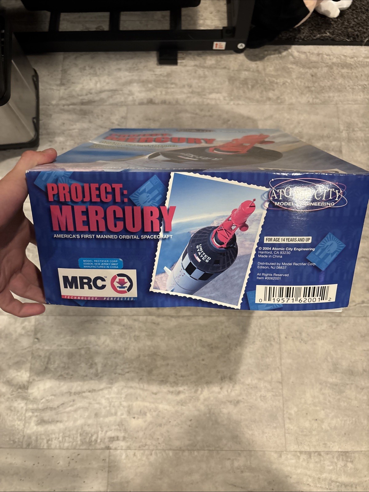 Atomic City 1/12 Mercury Capsule Plastic Model Kit 0062001