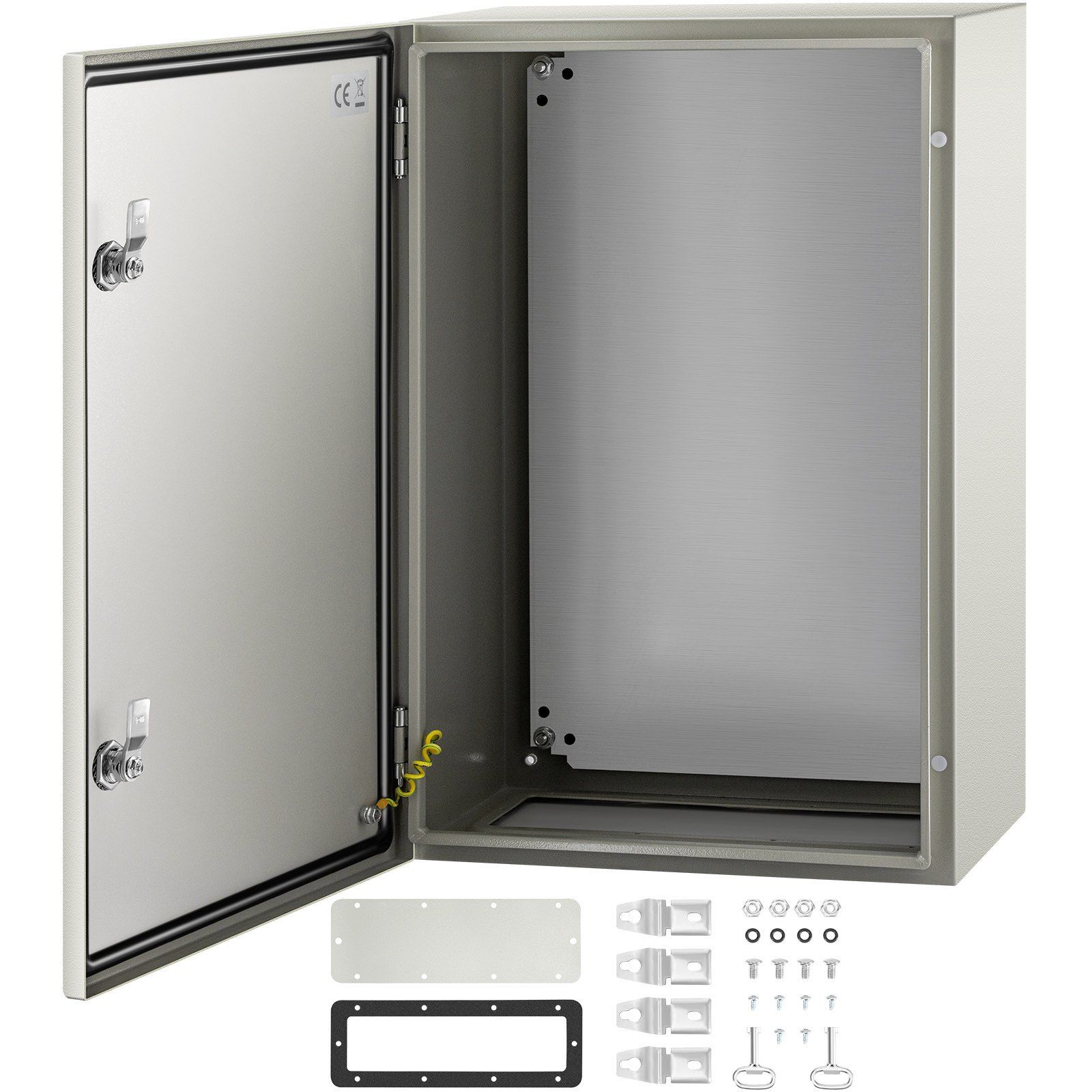 24x16x10" NEMA 4X Steel Enclosure IP66 Waterproof & Dustproof w/Mounting Plate