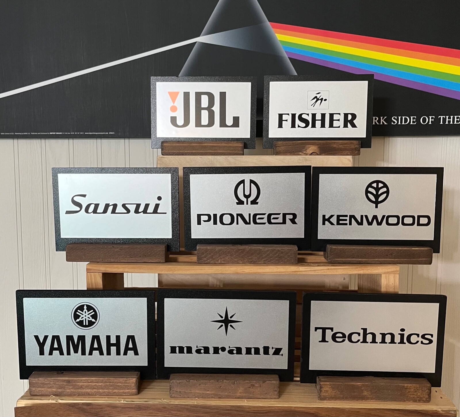 Vintage Stereo Logo Art- Marantz/Pioneer/Sansui/Kenwood/Yamaha/Technics and more