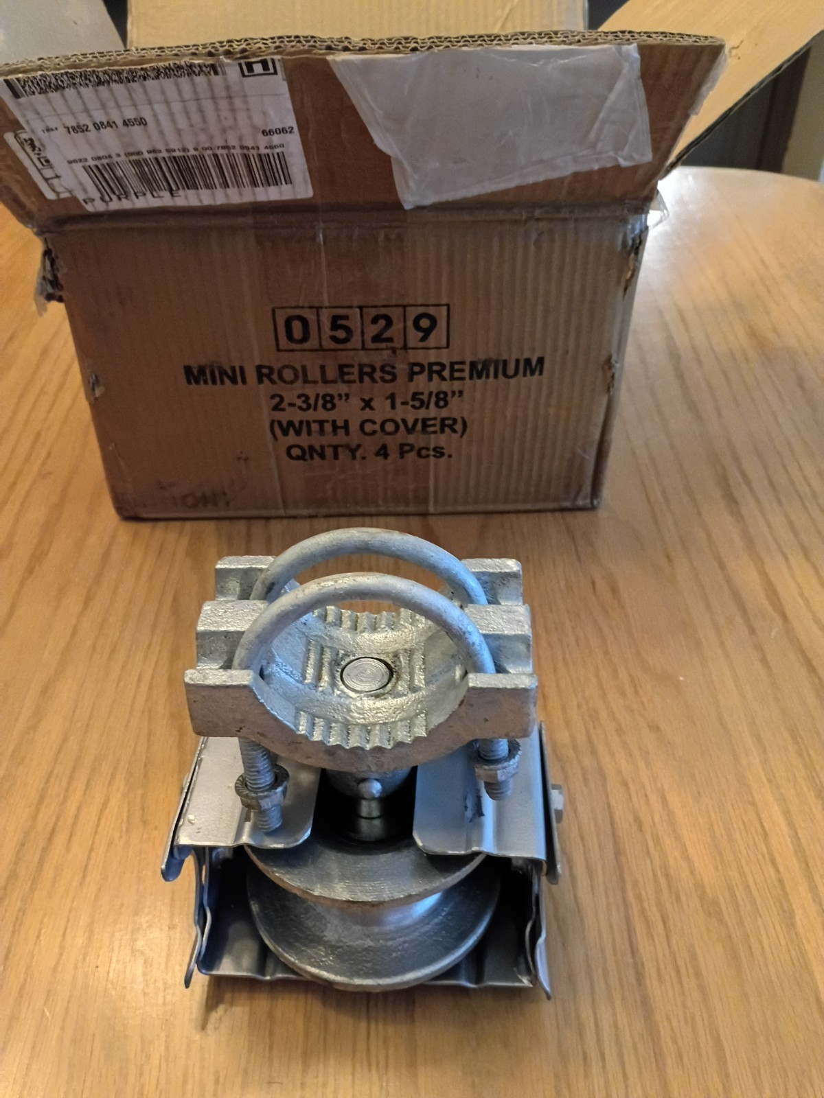 Cantilevered Gate Rollers (2-3/8" x 1-5/8") - covered