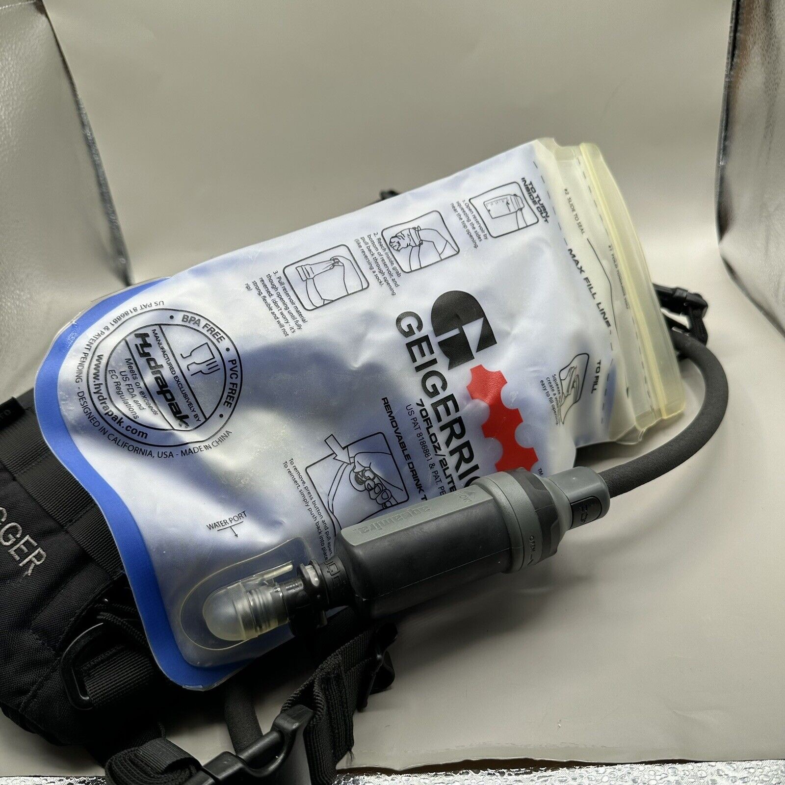 GEIGERRIG Tactical Rigger Hydration Pack 2L( Black G5-RIGGER-BK)
