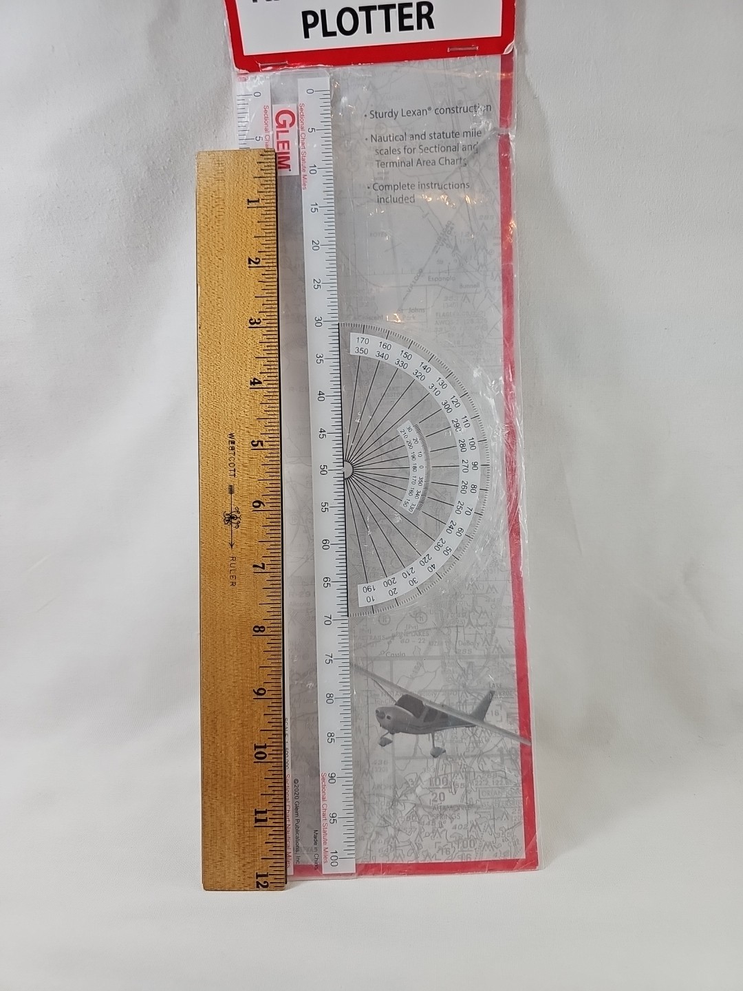 Gleim Navigational Plotter Sectional/World Aeronautical Terminal Area Chart