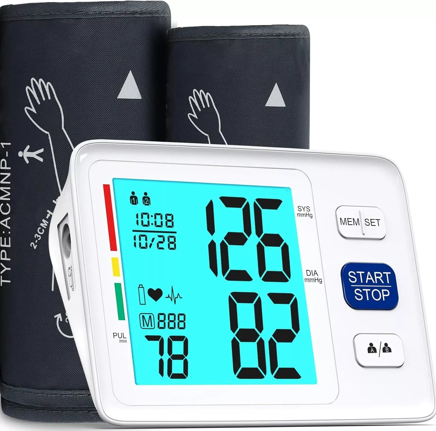 Blood Pressure Monitor for Home Use Extra Large Cuff Automatic Digital Blood