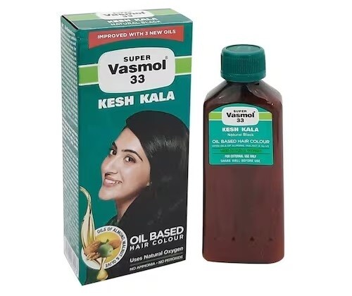 Super Vasmol 33 Kesh Kala Oil Based Hair Color (100ml) 100% Herbal